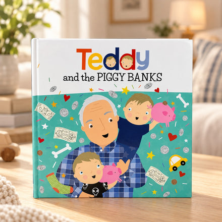 Teddy and the Piggy Banks — Children's Picture Book About Saving Money (Hardcover)