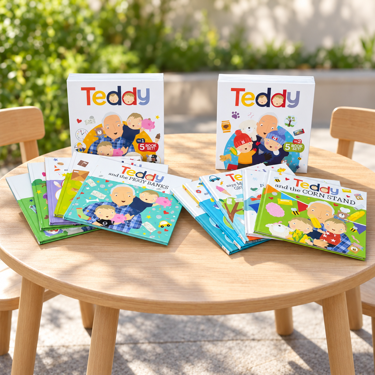 Teddy Volume 1 and Volume 2 boxed sets by Ryan Cohen, 10 hardcover books